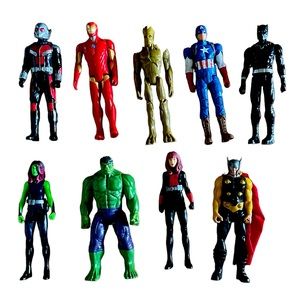 Avengers action figure lot; all 11” tall